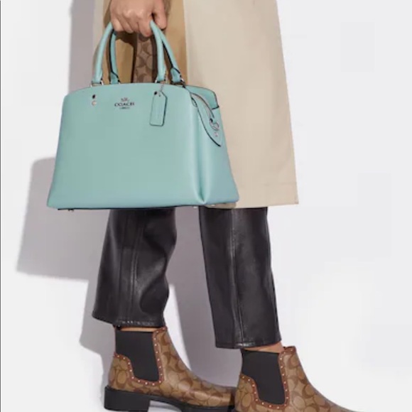 Silver/Light Teal Lillie Coach bag - Gorgeous NWT 🤩 - Can be worn as Crossbody - Picture 6 of 7